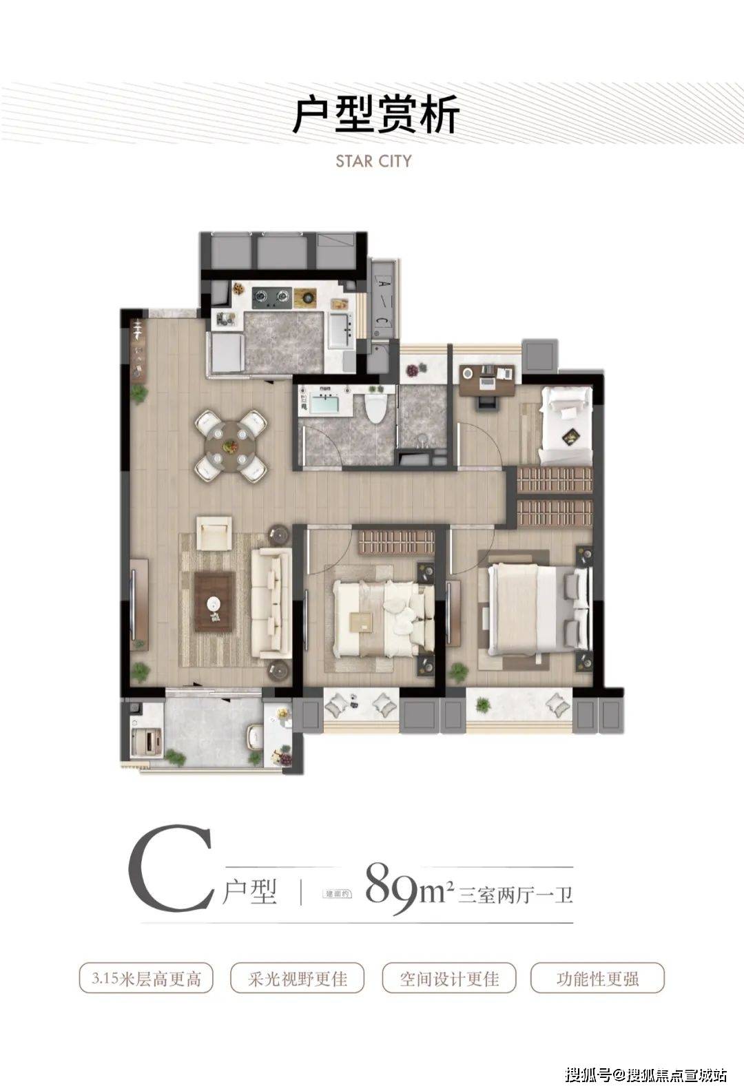 详情2025最新房价-楼盘详情-户型配套 -户型配套一文了解虹桥灿耀星城（2025年虹桥灿耀星城）楼盘(图12)